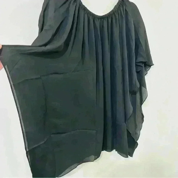 NWT Revolve Krisa Black Flutter Flowy Mini Dress - Picture 2 of 6